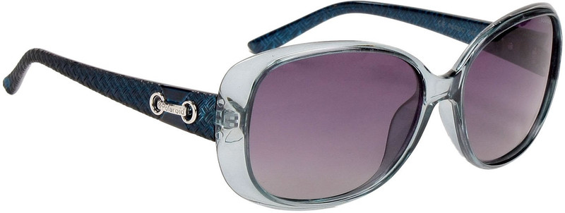 Polaroid Oval Sunglasses(Grey)