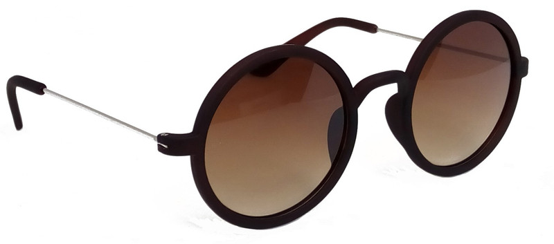 Hrinkar Round Sunglasses(Brown)