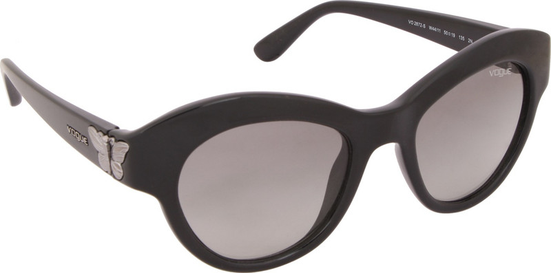 Vogue Oval Sunglasses(Black)