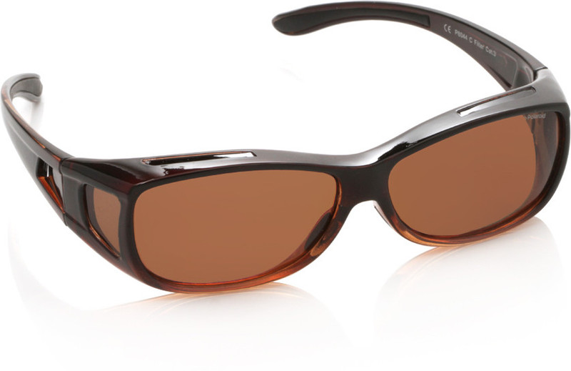 Polaroid Spectacle Sunglasses(Brown)