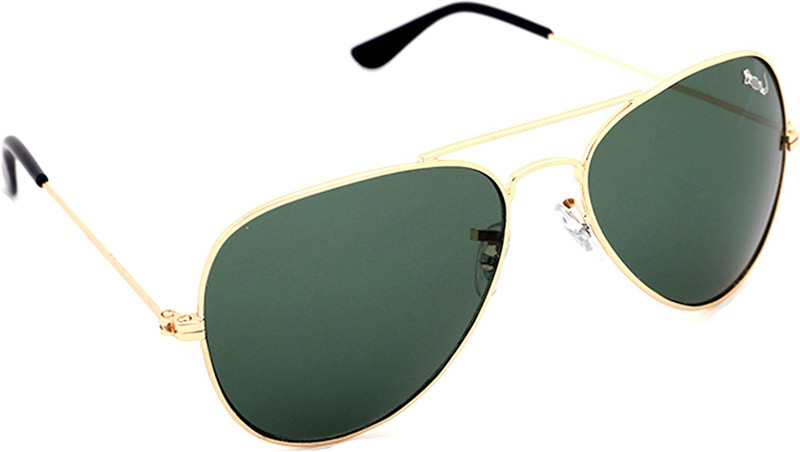 Elligator Aviator Sunglasses(Green)
