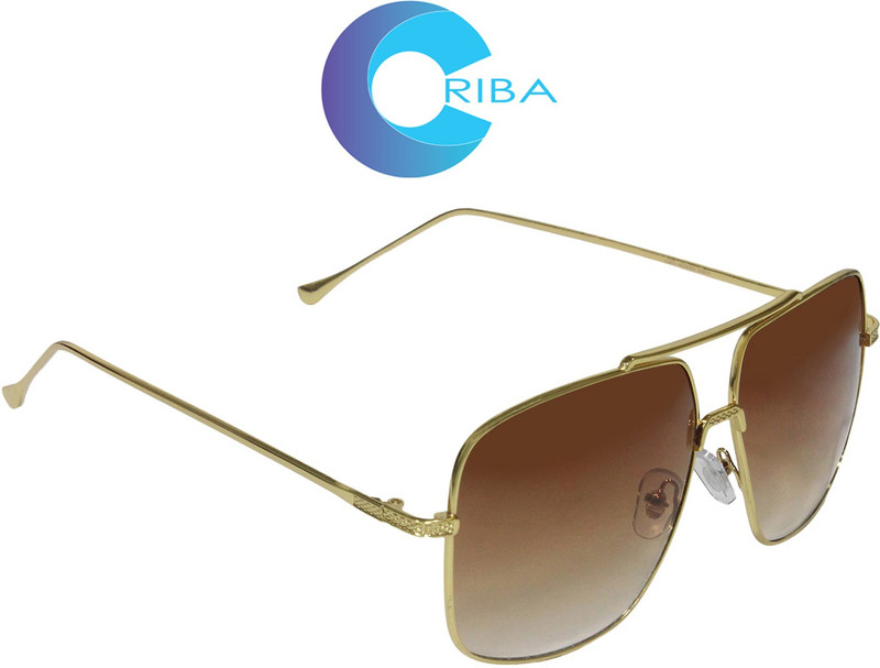Criba Rectangular Sunglasses(Brown) Criba Rectangular Sunglasses(Brown)