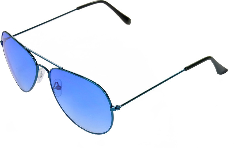 Neo Gold Leaf Aviator Sunglasses(Blue)