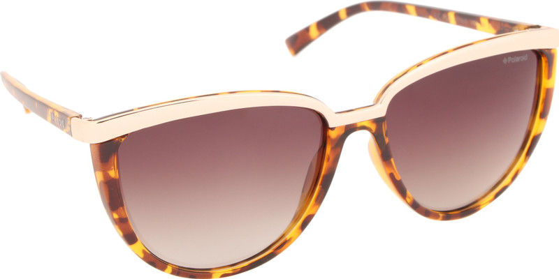 Polaroid Cat-eye Sunglasses(Brown)
