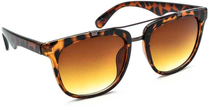 Stacle Rectangular Sunglasses(Brown)