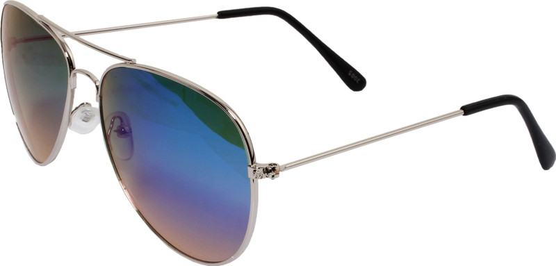 Veins Aviator Sunglasses(Green, Blue)