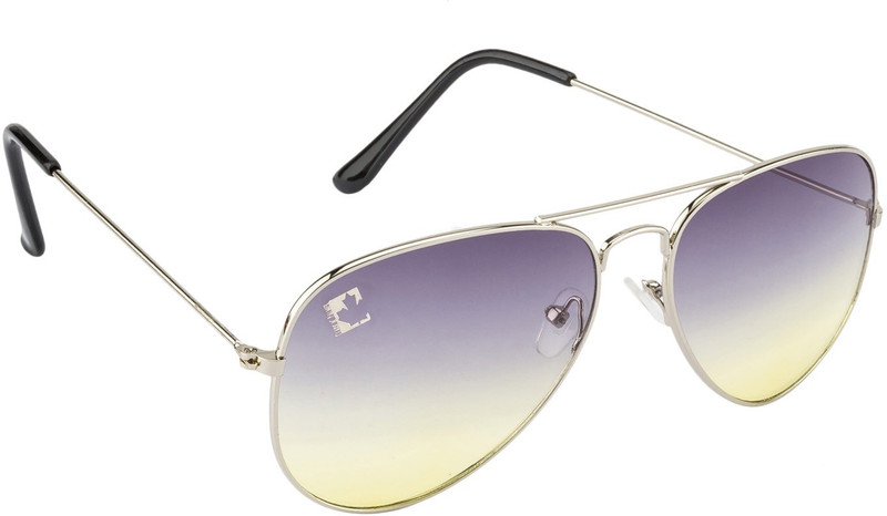 Clark N' Palmer Aviator Sunglasses(Violet, Yellow)