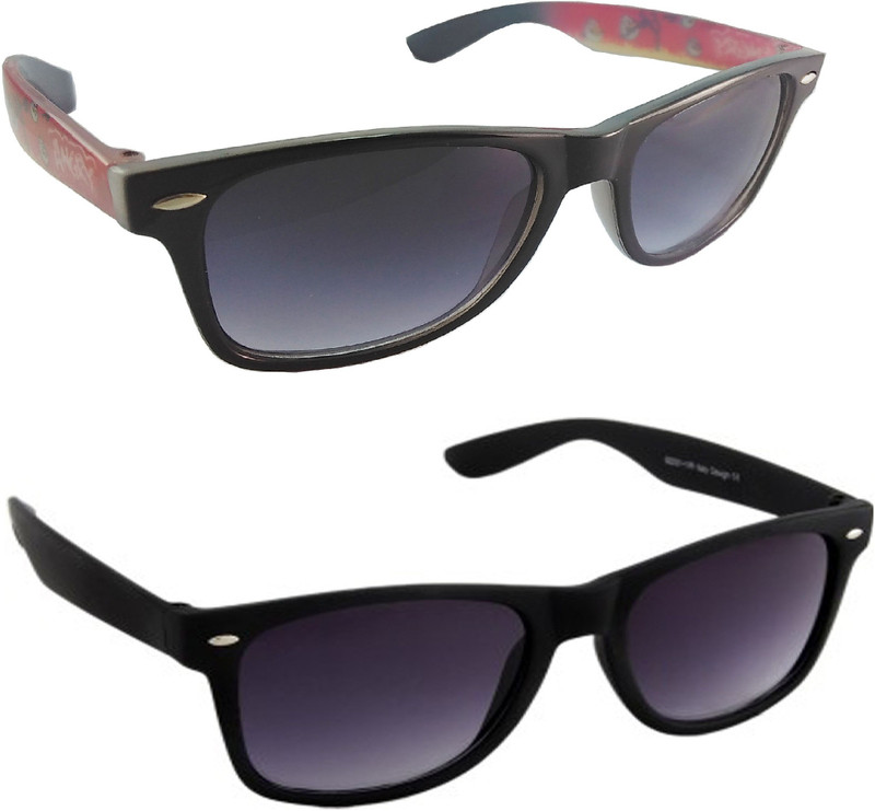 HE Wayfarer Sunglasses(Black, Red) HE Wayfarer Sunglasses(Black, Red)
