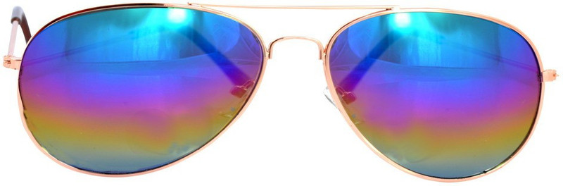 Alpha Man Aviator Sunglasses(Multicolor)