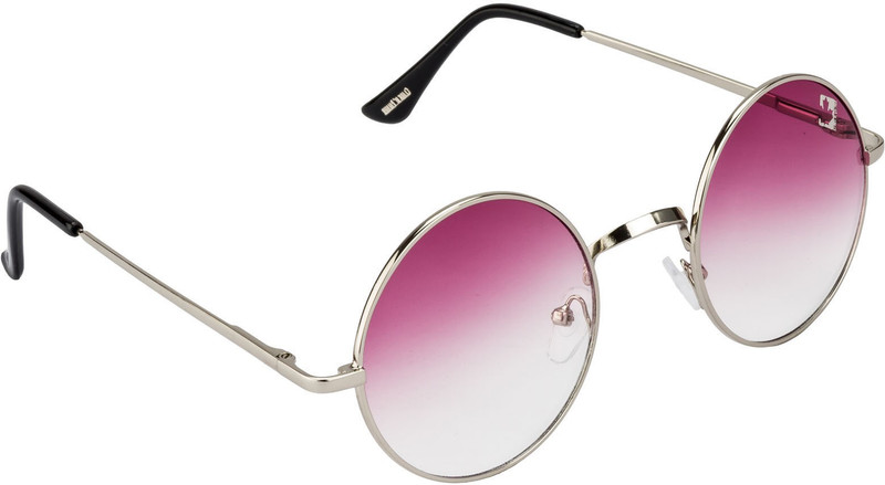 Clark N' Palmer Round Sunglasses(Pink, Clear)