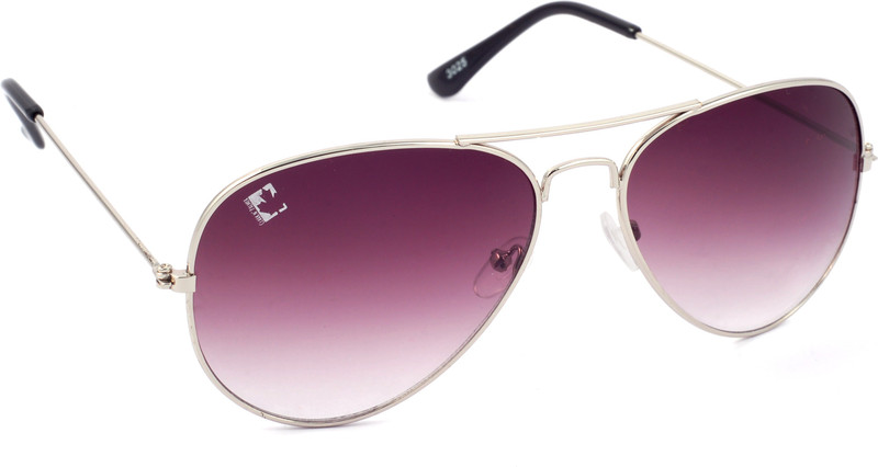 Clark N' Palmer Aviator Sunglasses(Violet, Grey)