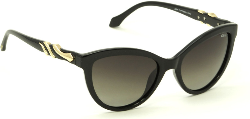 IDEE Cat-eye Sunglasses(Green, Black)