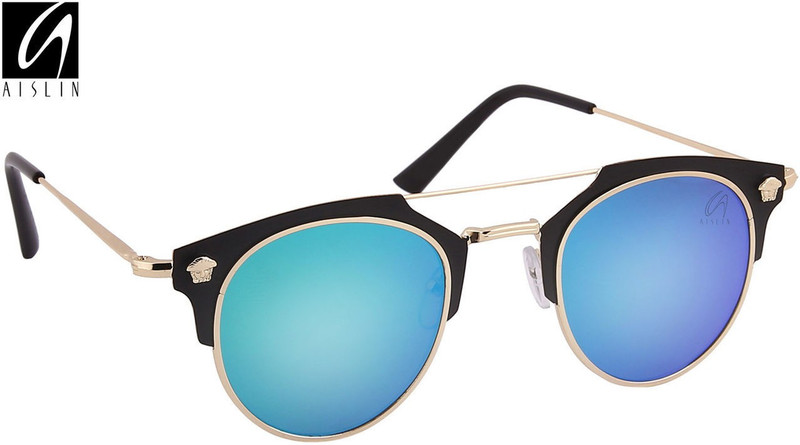 Aislin Cat-eye Sunglasses(Green, Blue) Aislin Cat-eye Sunglasses(Green, Blue)