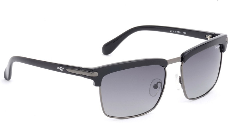 Image Rectangular Sunglasses(Grey)