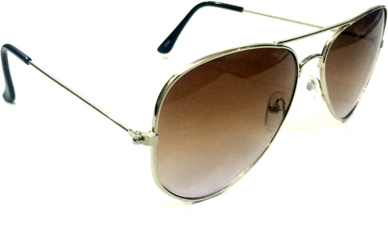 Eye Jewels Aviator Sunglasses(Brown)