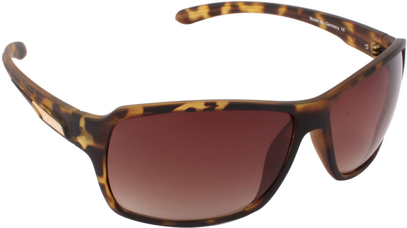 Scavin Rectangular Sunglasses(Brown)