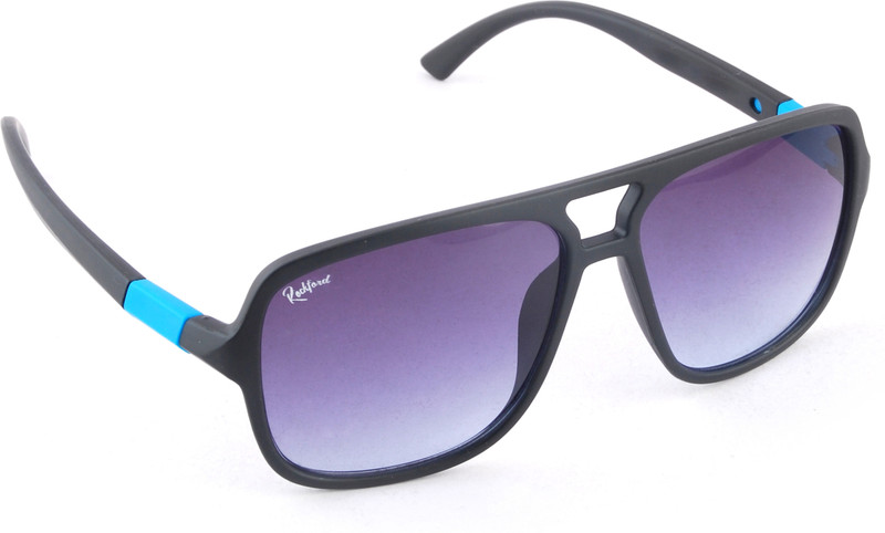 Rockford Rectangular Sunglasses(Blue)