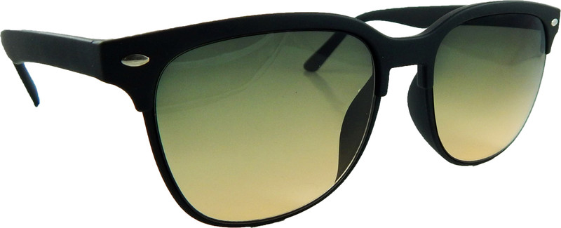 Els Rectangular Sunglasses(Green, Brown)