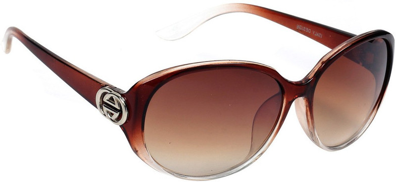 Eyeland Oval Sunglasses(Brown) Eyeland Oval Sunglasses(Brown)
