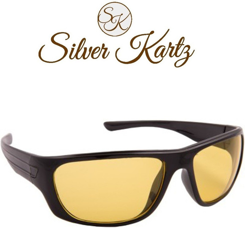 Silver Kartz Wayfarer Sunglasses(Yellow)
