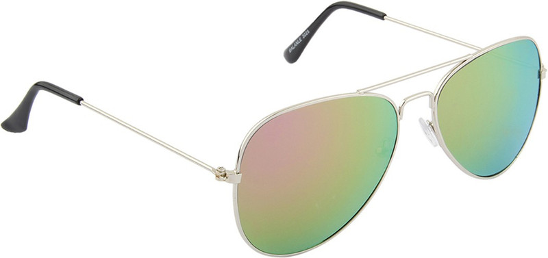 Irayz Aviator Sunglasses(Pink, Green)