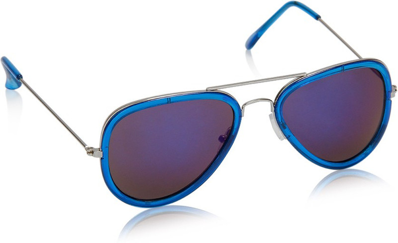 Swiss Design Aviator Sunglasses(Blue, Violet)