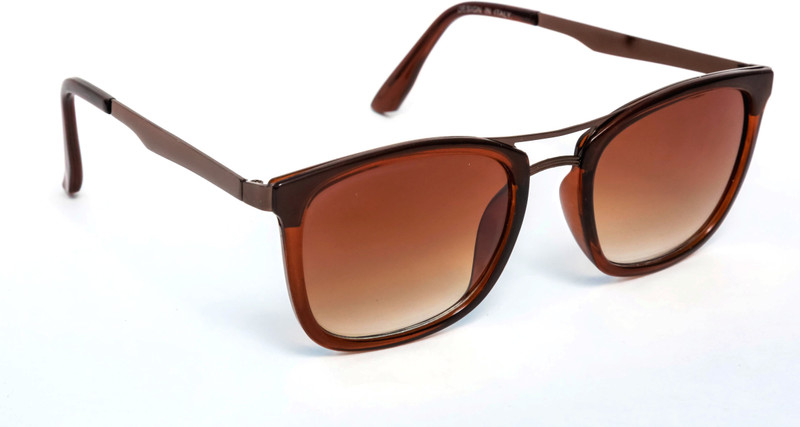 TheWhoop Rectangular Sunglasses(Brown)