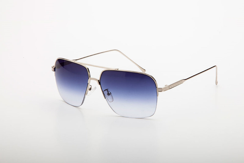 Dapper Homme Rectangular Sunglasses(Blue)