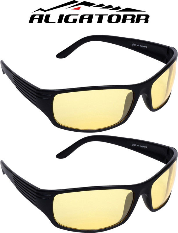 Aligatorr Sports Sunglasses(Yellow)