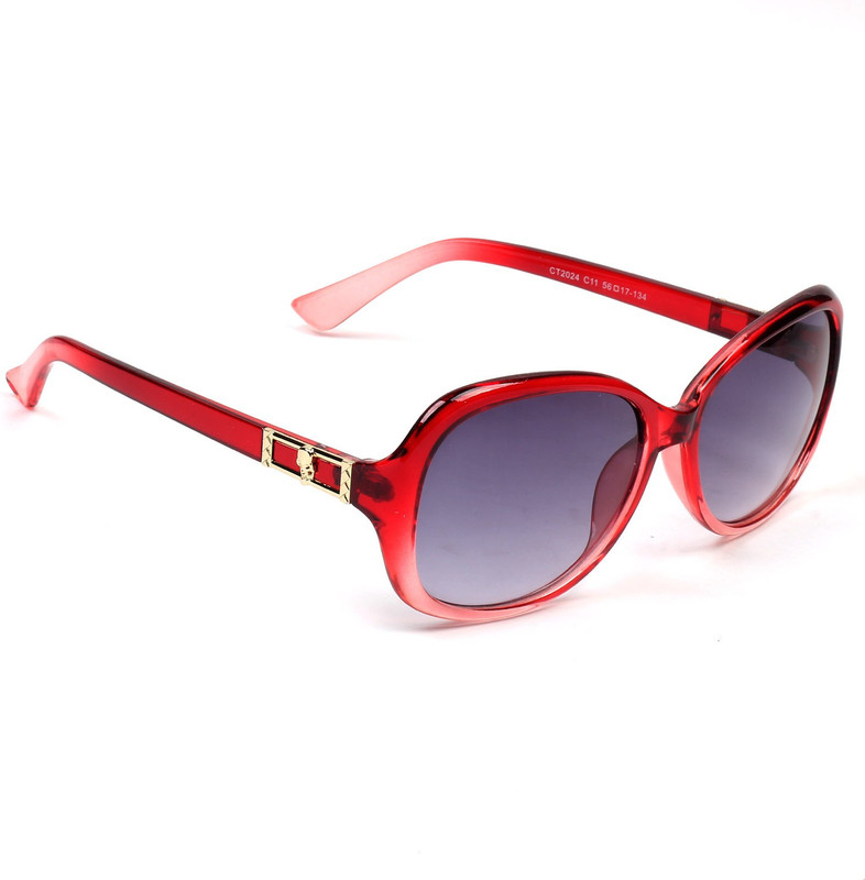 Eyeland Rectangular, Oval Sunglasses(Violet, Clear) Eyeland Rectangular, Oval Sunglasses(Violet, Clear)