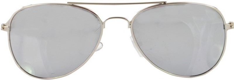 Alpha Man Aviator Sunglasses(Silver)