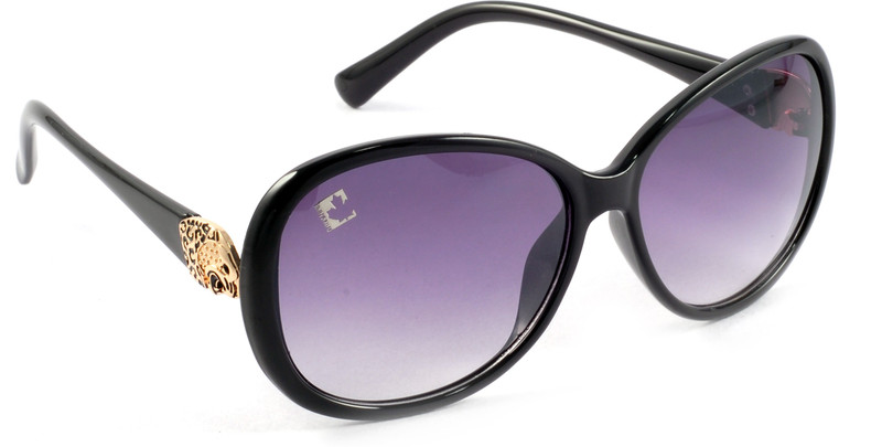 Clark N' Palmer Over-sized Sunglasses(Grey, Clear)