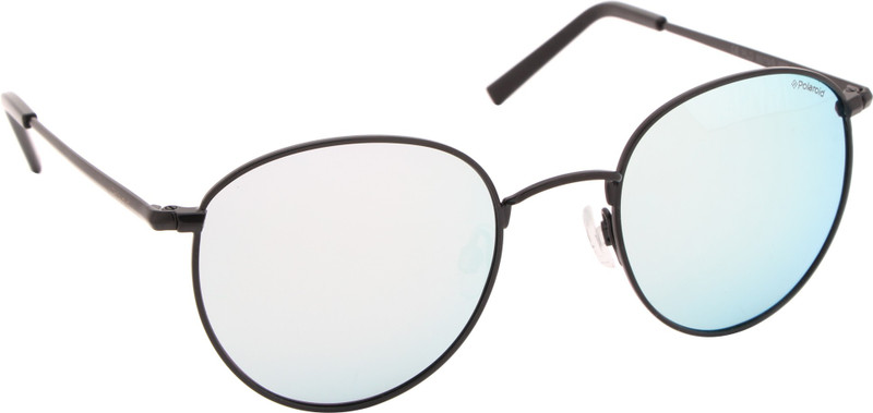 Polaroid Round Sunglasses(Clear)