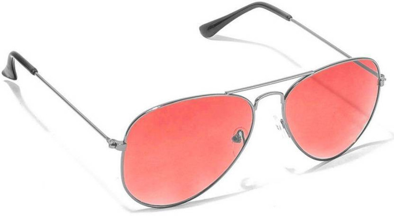 Damemoda Aviator Sunglasses(Red)