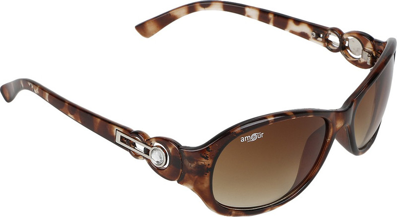 Amour Oval Sunglasses(Brown)