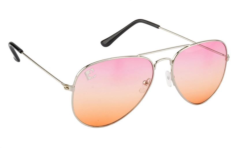 Clark N' Palmer Aviator Sunglasses(Pink, Orange)