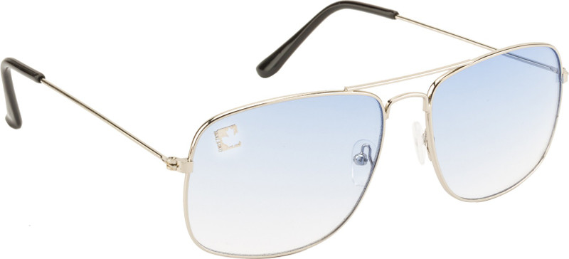 Clark N' Palmer Rectangular Sunglasses(Blue)