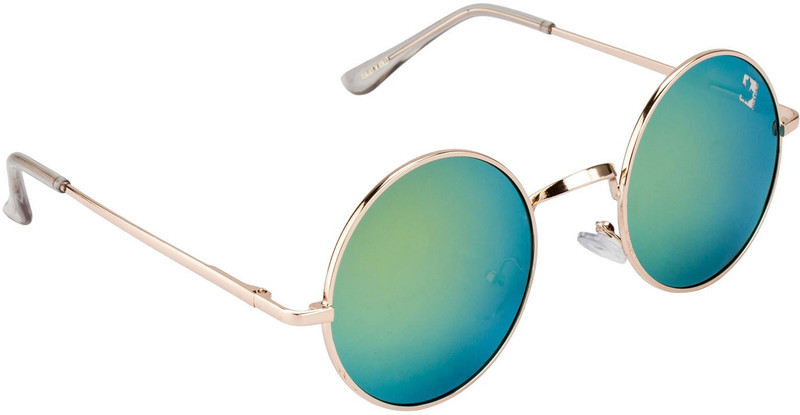 Clark N' Palmer Round Sunglasses(Green, Blue)