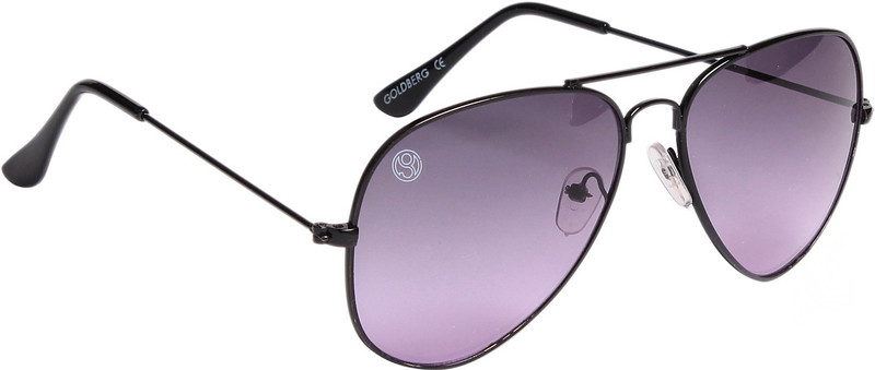 Gold Berg Aviator Sunglasses(Violet) Gold Berg Aviator Sunglasses(Violet)