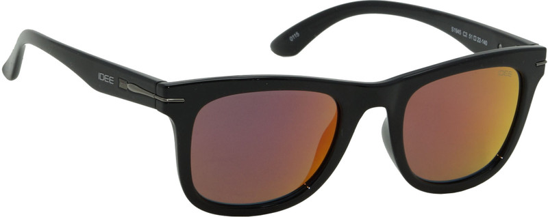 IDEE Wayfarer Sunglasses(Red, Multicolor)