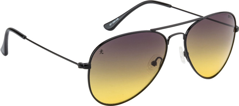 Opium Aviator Sunglasses(Green, Yellow)