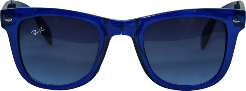 Art Creation Over-sized Sunglasses(Blue)