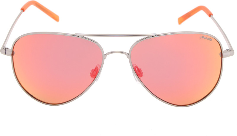 Polaroid Aviator Sunglasses(Red)