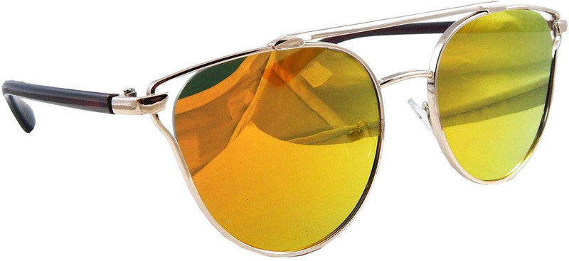Els Oval Sunglasses(Red, Yellow)