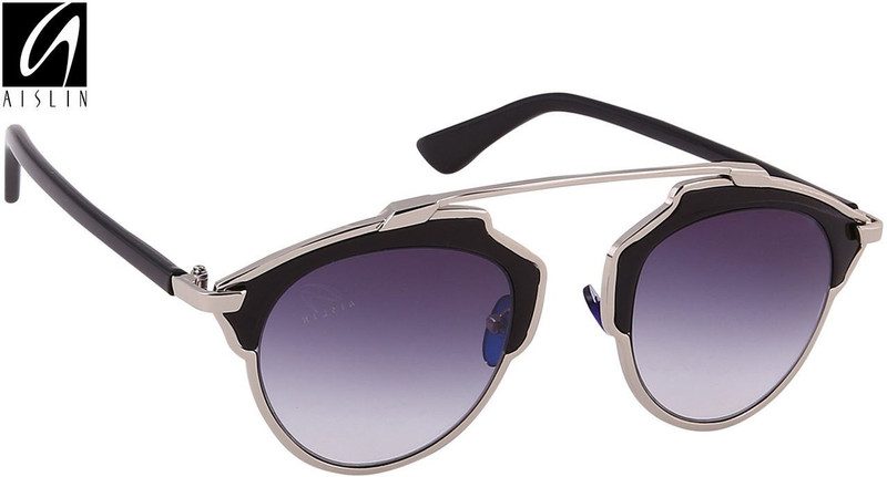 Aislin Round, Cat-eye Sunglasses(Grey) Aislin Round, Cat-eye Sunglasses(Grey)