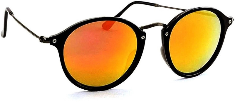 TheWhoop Round Sunglasses(Orange)