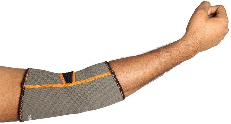 COCKATOO Neoprene Elbow Support(Grey, Orange)