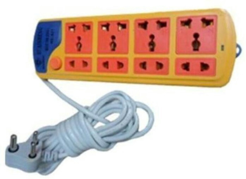 Cretiv 4 x 4 Sturdy Switch Board 8 Socket Surge Protector(Multicolor) RS.1140 (68.00% Off) - Flipkart