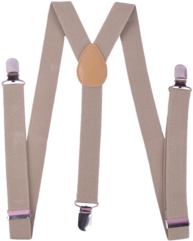 Homeshopeez Y- Back Suspenders for Men, Boys(Khaki)