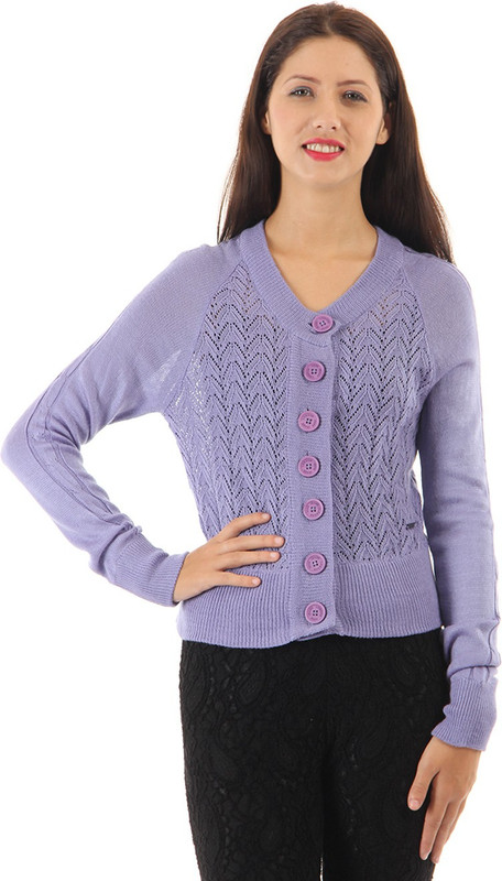 Pepe Jeans Round Neck Self Design Women Pullover